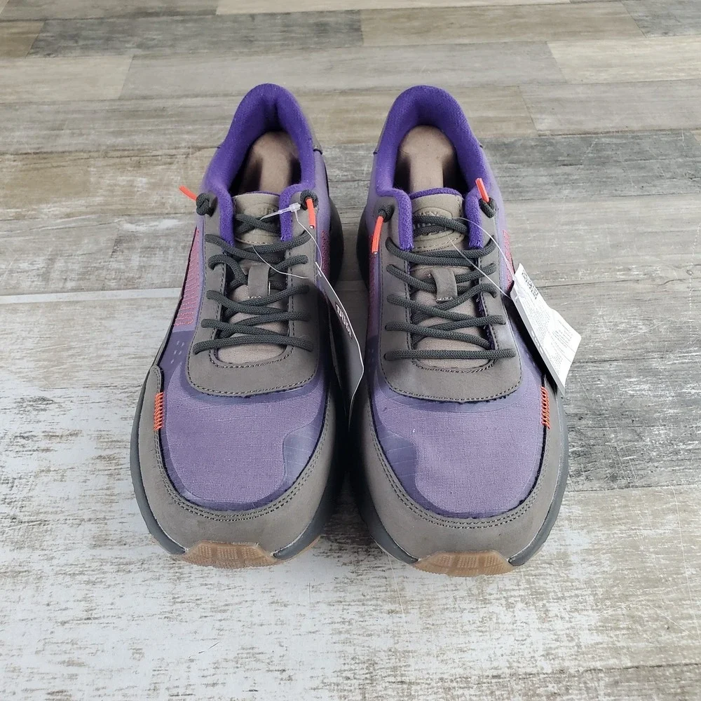 Hey Dude Sirocco Alta Hype Trail Mens Loafer Shoes Sz 9 Gray Purple Round Toe